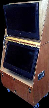 Flight case for the Monitors